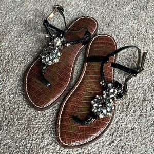 NEW Sam Edelman Rhinestone Sandals, Size 7